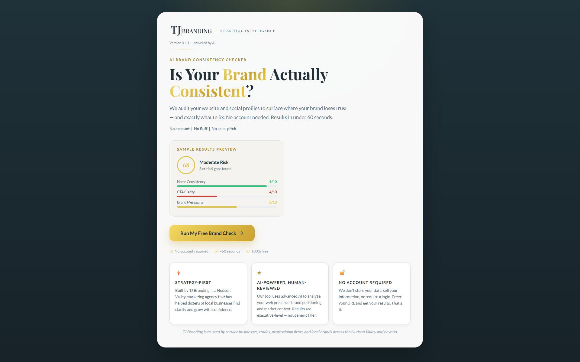 Brand Consistency Checker interface